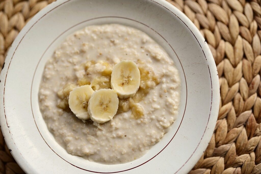 Mingau de tapioca granulada